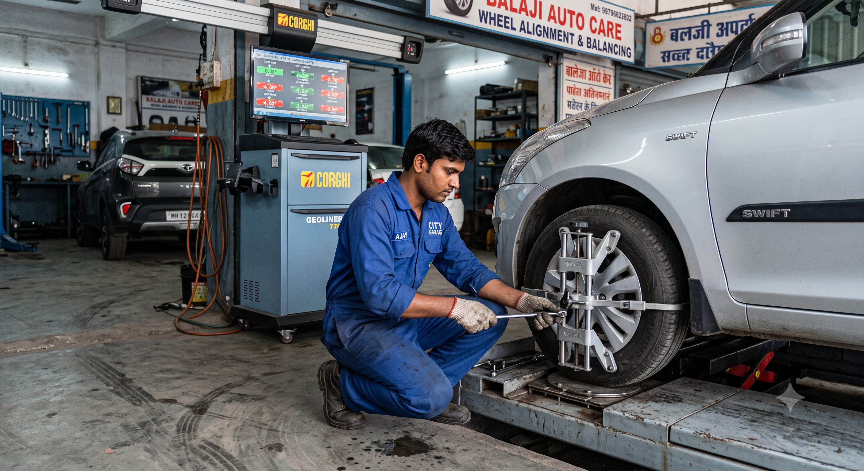 Wheel Alignment - Shree Balaji Car Service